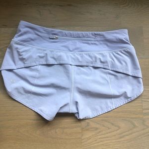 Lululemon LAVENDER speed shorts!